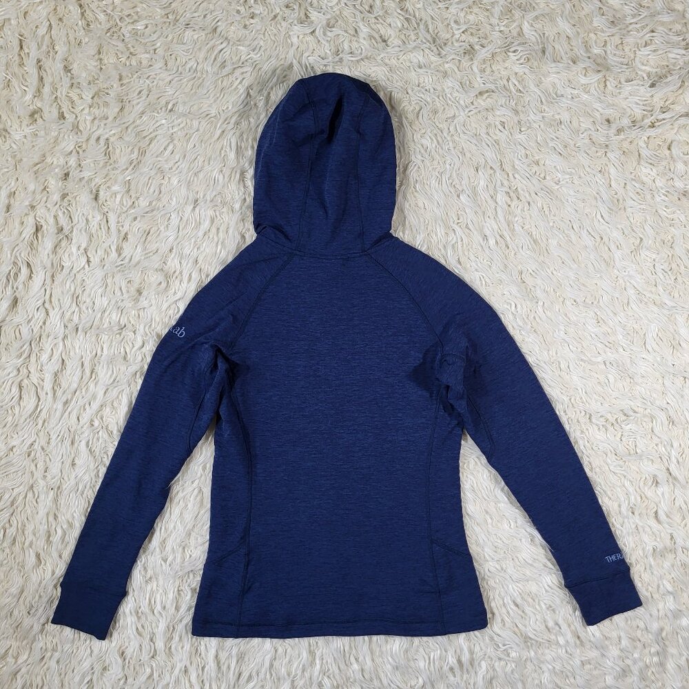 Rab Womens Small Nexus Hoody Fleece Jacket Navy Blue - Picture 13 of 16